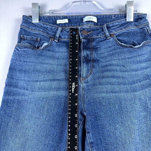 Loft Outlet Curvy Skinny Jeans Womens Size 10 Mid Rise Medium Wash Blue - Picture 9 of 13